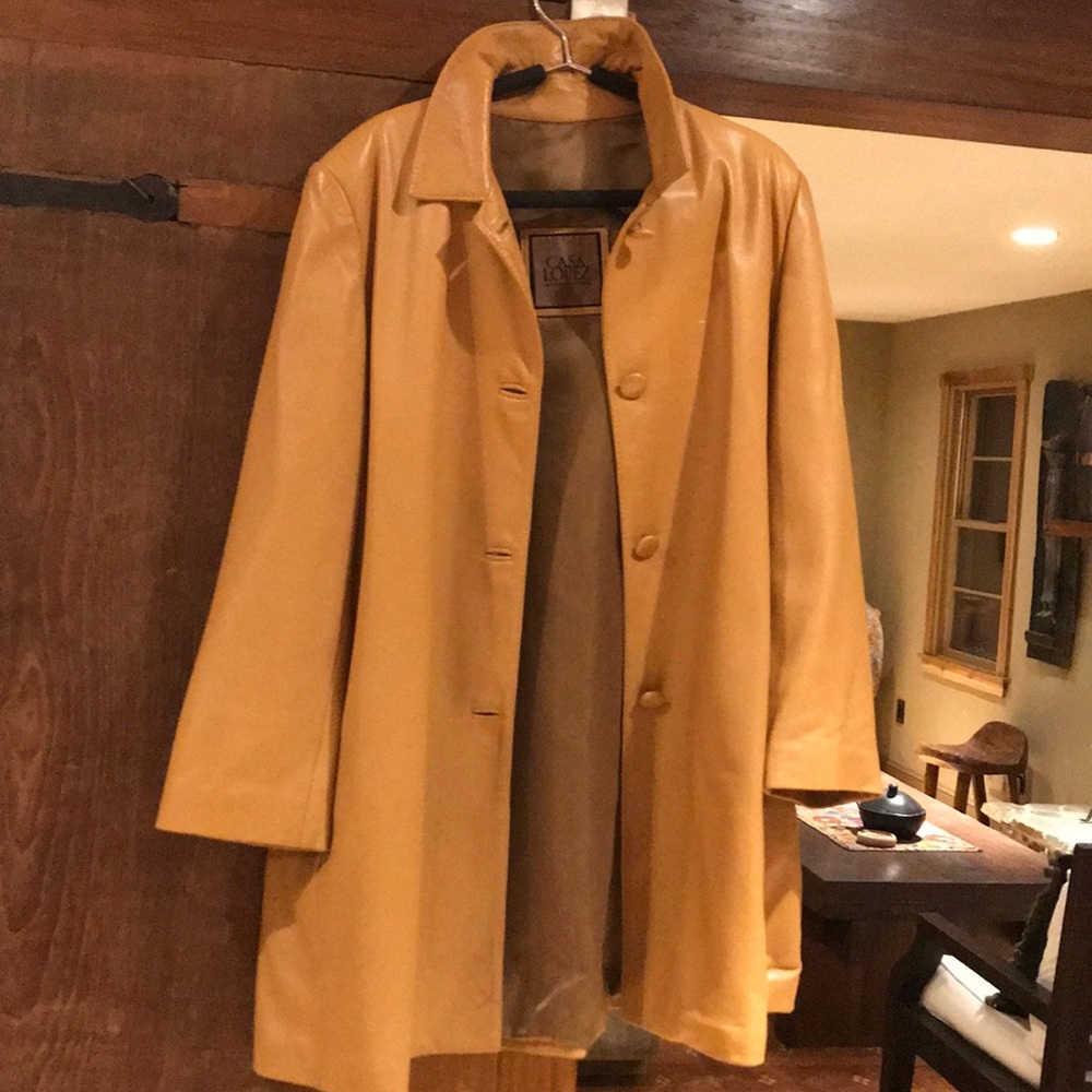 Vintage Argentine classic leather coat